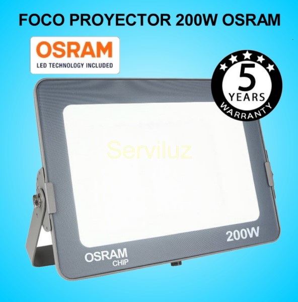 Foco Proyector LED 200W OSRAM IP65 4000K Exterior e Interior Foco Proyector LED 200W OSRAM IP65 4000K Exterior e Interior